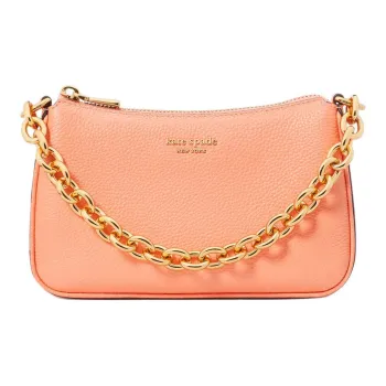 Kate Spade Litchi Grain Leather Handbag Shoulder Bag Crossbody Bag Small Size Women's Orange