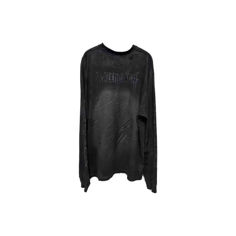Balenciaga FW23 T Shirt Loose Fit Style Unisex Black-1