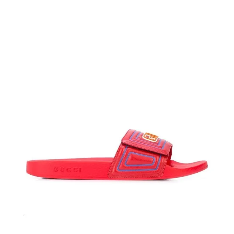 GUCCI Slide 'GUCCI Logo - Hibiscus Red'-1
