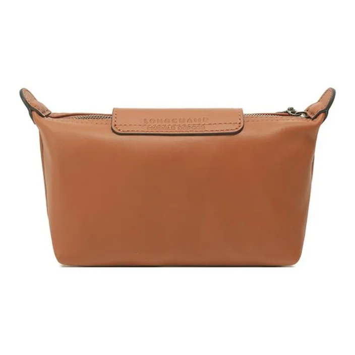 LONGCHAMP Le Pliage Xtra Cow Leather Clutch Regular Women's Cognac-3