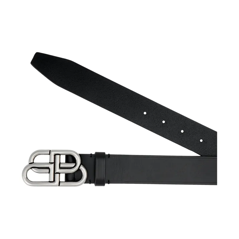 Balenciaga Men's BB Large Belt Black Black 105 Basic Balenciaga Men's BB Large Belt Black Black 105 Basic