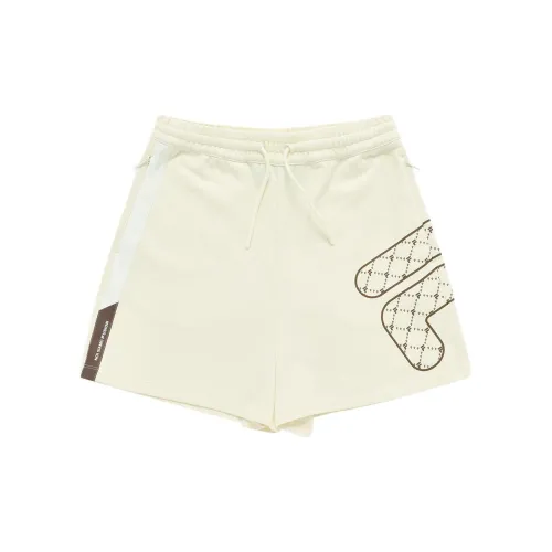 FILA FUSION Casual Shorts Women's Imitation Antique White