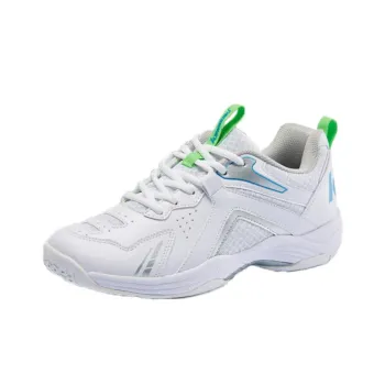 Kawasaki Cushioned Slip-Resistant Low-Top Badminton Shoes Unisex White Gray