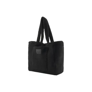 PUMA Fabric Plush Tote Bag Shopping Bag Shoulder Bag Handbag Regular Women's Black