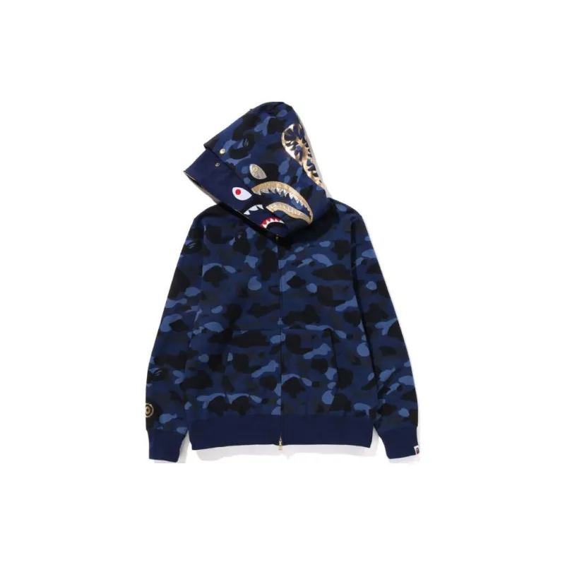 Bape Color Camo Double Shark Full Zip Hoodie SS24-1