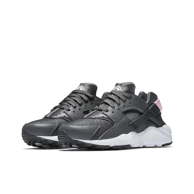 Nike Huarache Run Cushioning Anti-Slip And Wear-Resistant Low-Top Running Shoes Women's Gray Black-3