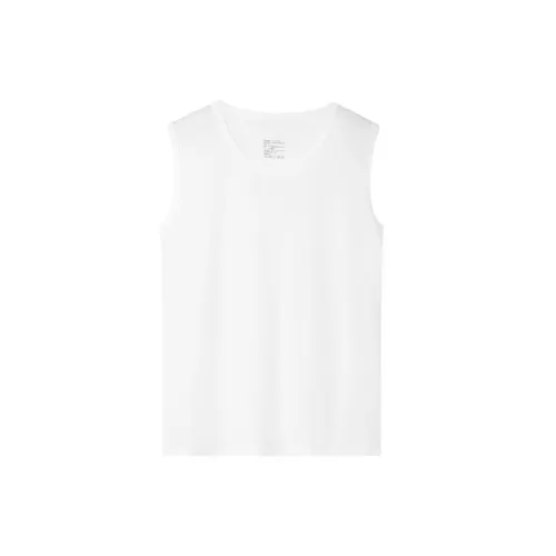 HLA Tank Tops Men Off White/Black 06