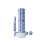 Extended Length Professional Set of 3-45cm Sky Blue