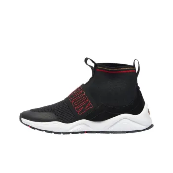 Champion Rally Pro Cushioned Slip-Resistant Mid-Top Casual Shoes Men's Black Red