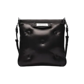 Maison Margiela Quilted Logo Patch Messenger Bag