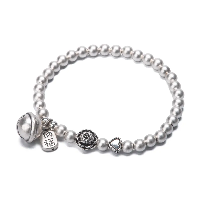 BLESSED BULLET Silver Bracelets Unisex-0
