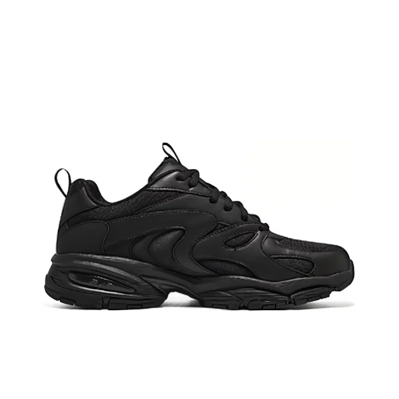 Skechers Vigor 3.0 Cushioning Anti Slip And Wear Resistant Low Top Chunky Sneakers Men's Black-1