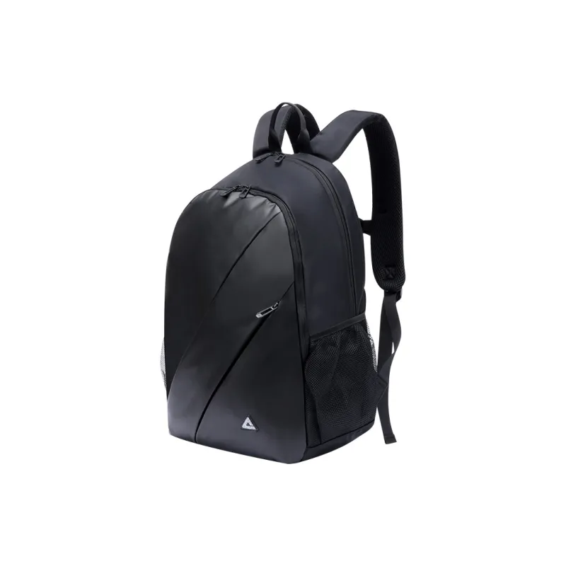 PEAK Simple Line Polyester Backpack Regular Unisex Stellar Black-1