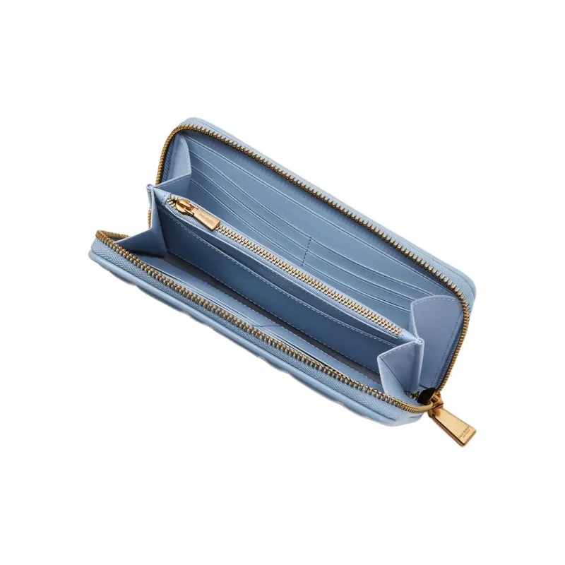 Kate Spade Evelyn Leather Wallet Women's Stingray Blue-1