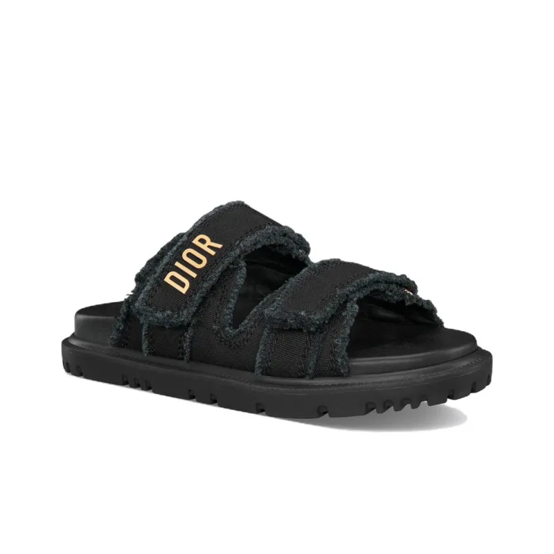 DIOR DiorAct Slide Slippers Women's Black-2