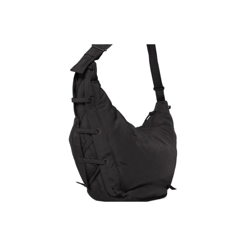 Lemaire Polyamide Croissant Bag, Handbag, Shoulder Bag, Crossbody Bag Large Size Unisex Black-2