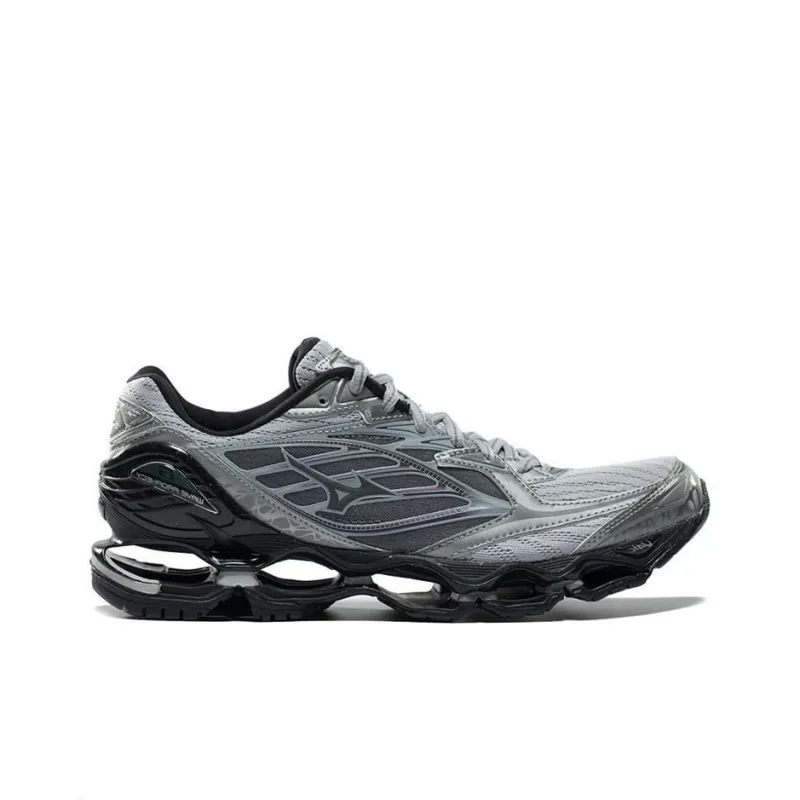 Mizuno Prophecy 6 Cushioning Wear Resistant Breathable Supportive Low Top Marathon Running Shoes Unisex Silver Gray-1