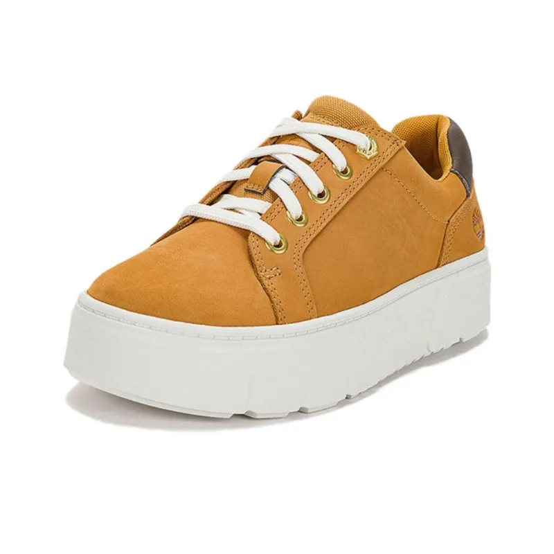 Timberland Laurel Court Low Lace Up Sneaker 'Wheat Canvas' Women's-1