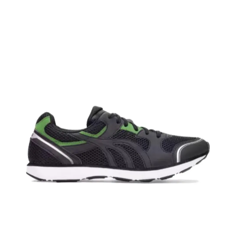 DO WIN Low Top Marathon Running Shoes Unisex Black Green-1