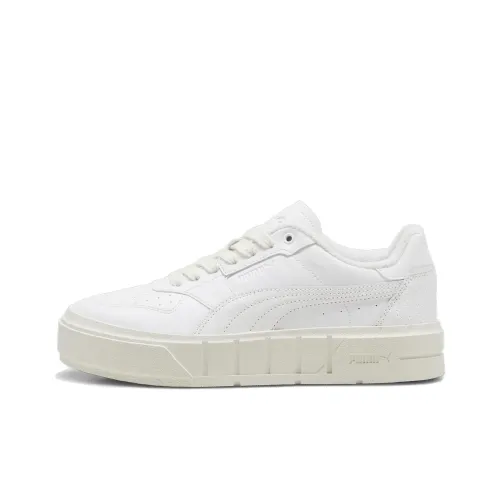 PUMA Cali Court Club 48 Slip Resistant Cushioning Abrasion Resistant Low Top Skateboard Shoes Women's White