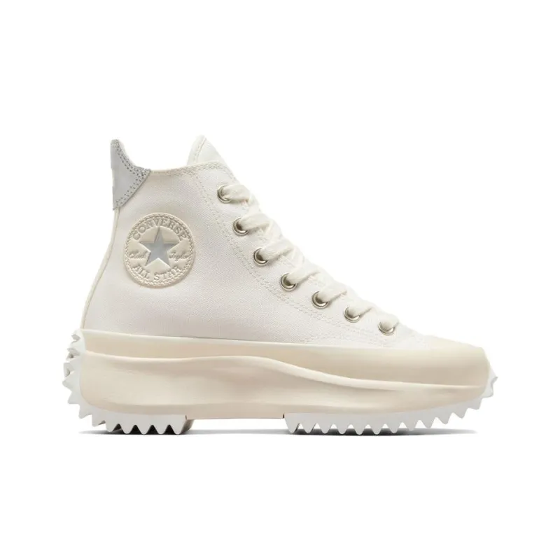 Converse Run Star Hike Wear-resistant And Lightweight High-Top Canvas Shoes Men's White-1