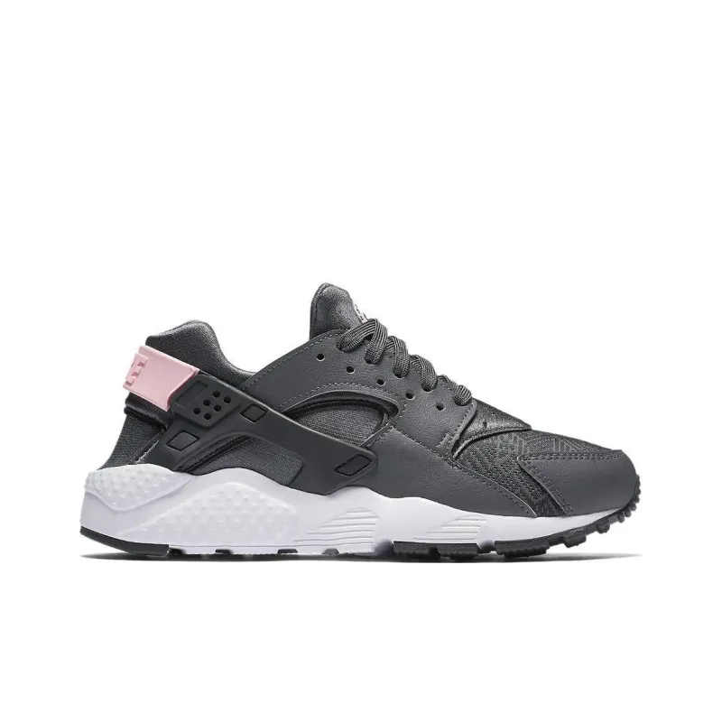 Nike Huarache Run Cushioning Anti-Slip And Wear-Resistant Low-Top Running Shoes Women's Gray Black-1