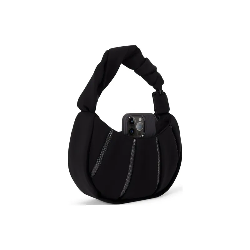 TUMI Leather Shoulder Bag Crossbody Bag Small Size Women's Black-1