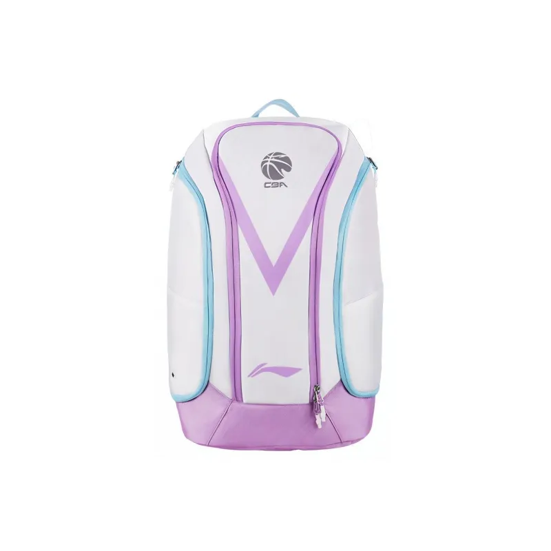 LiNing Fabric Basketball Bag Backpack Regular Unisex Pink/White-0