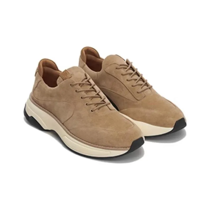 TSUBO GT Original Non-slip Wear-resistant Shock Absorption Low-Top Casual Shoes Unisex Camel-3