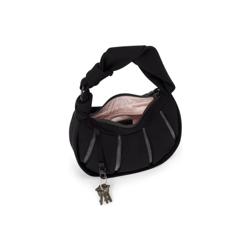 TUMI Leather Shoulder Bag Crossbody Bag Small Size Women's Black-3