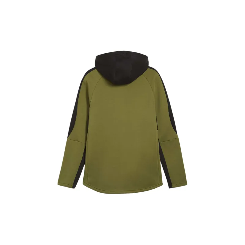 PUMA EVOSTRIPE Men's Full Zip Hoodie Sweatshirt Men's Olive Green-1