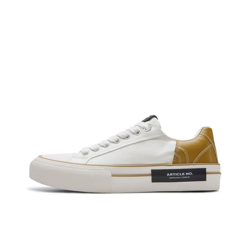 ARTICLE NO. Low Top Canvas Shoes Unisex Yellow White-0