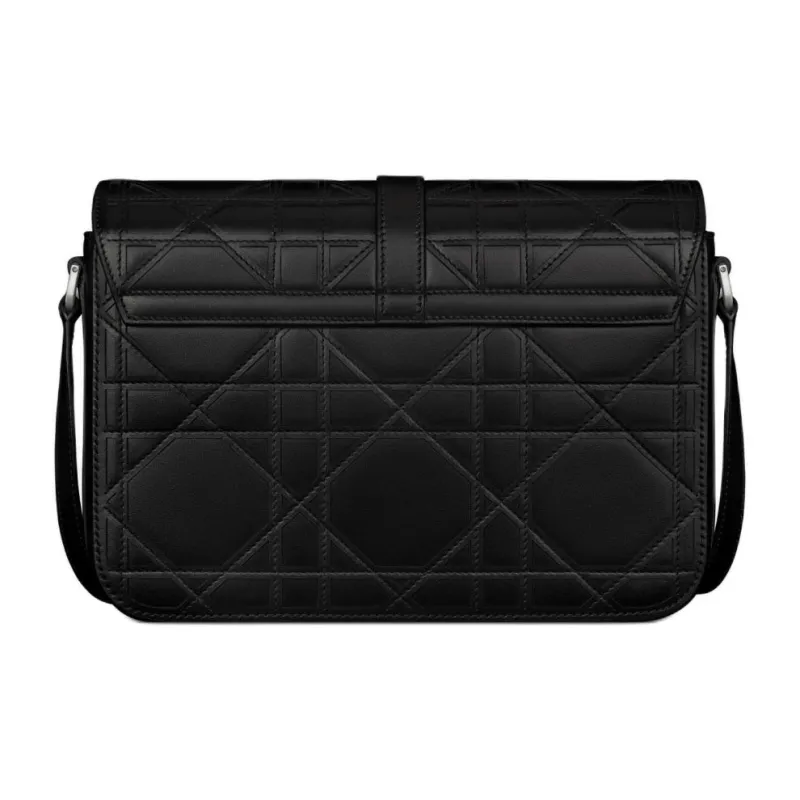 DIOR Cannage Cosmo Leather Shoulder Bag Crossbody Bag Men's Black-3