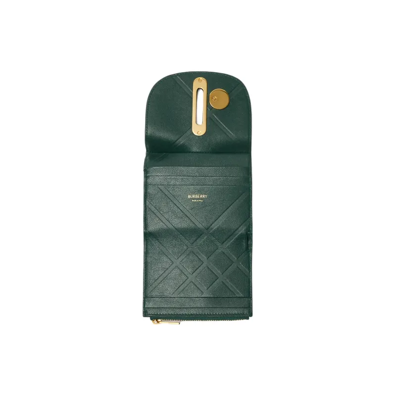 Burberry Calfskin Wallet Men's Vine Green-2