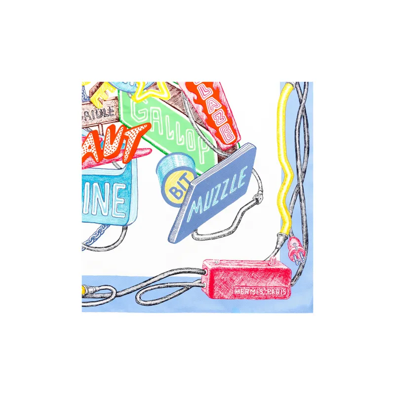 HERMES Silk Scarves Women's Multicolor-2