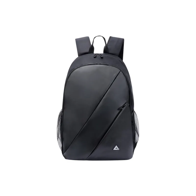 PEAK Simple Line Polyester Backpack Regular Unisex Stellar Black-0