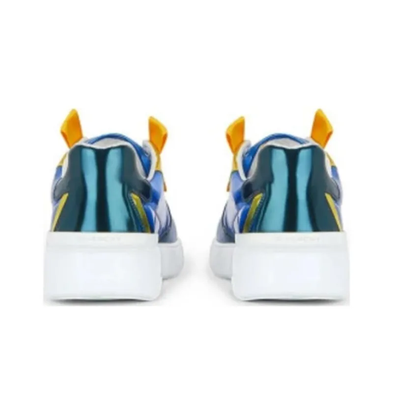 GIVENCHY Wing Skateboard Shoes Men's Blue Yellow-4