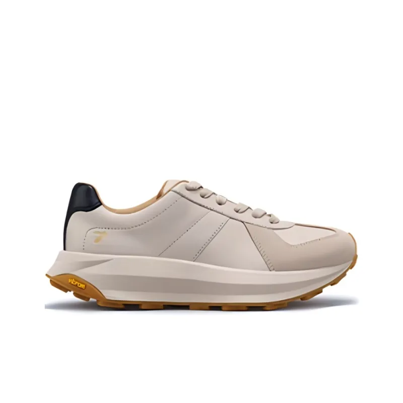 TSUBO CR Gat Cushioning Wear-Resistant Low-Top Casual Shoes Unisex Ecru-1