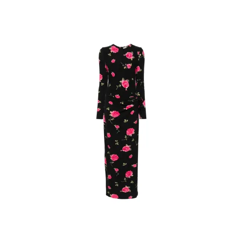 MAGDA BUTRYM Rose-print Long Dress