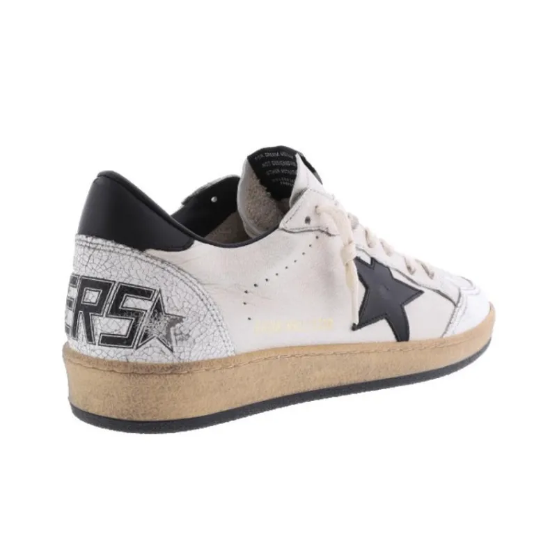 Golden Goose Ball-Star Low White Nappa Black Star-3