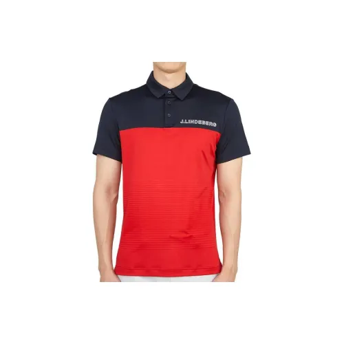 J.Lindeberg Polo Shirts Men Red