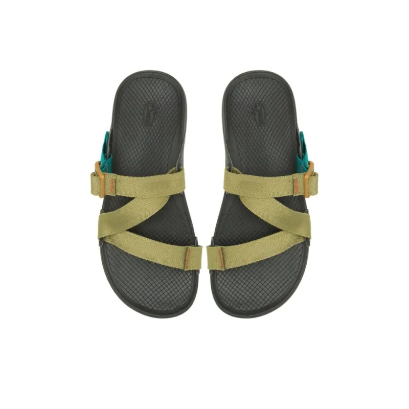 Chaco LOWDOWN SLIDE Slide Slippers Men's Green-3