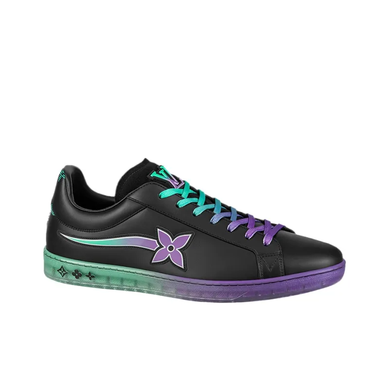 LOUIS VUITTON Luxembourg Samothrace Trainers 'Black Purple Teal'-1