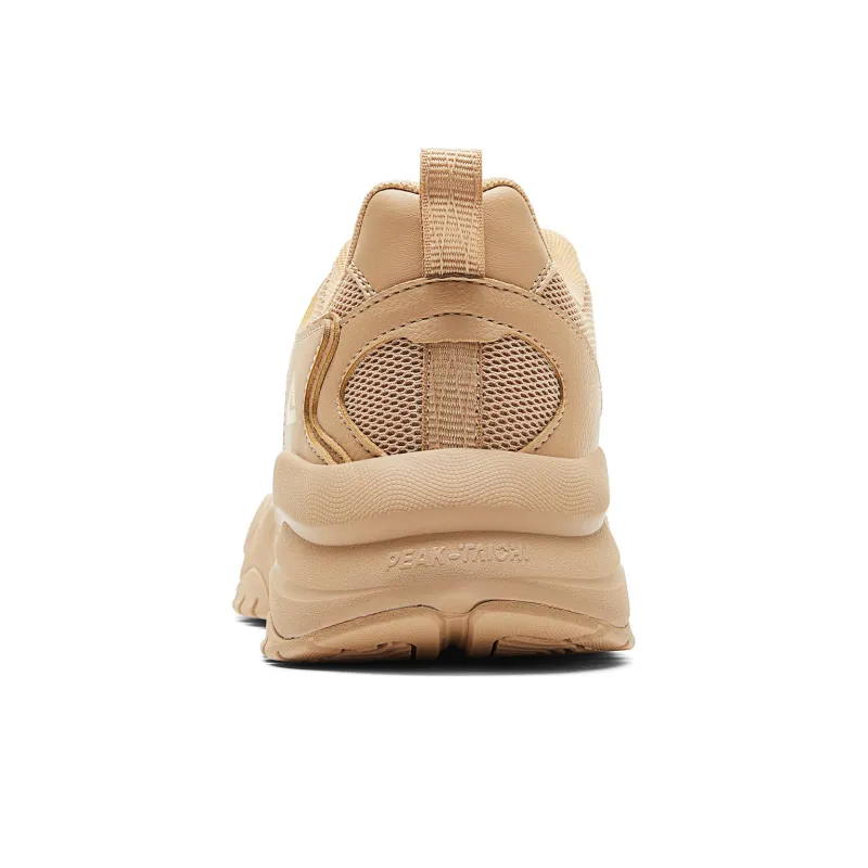 PEAK Tidal Wave Cushioning Rebound Wear-Resistant Slip-Resistant Low-Top Casual Shoes Men's Sand Yellow-4