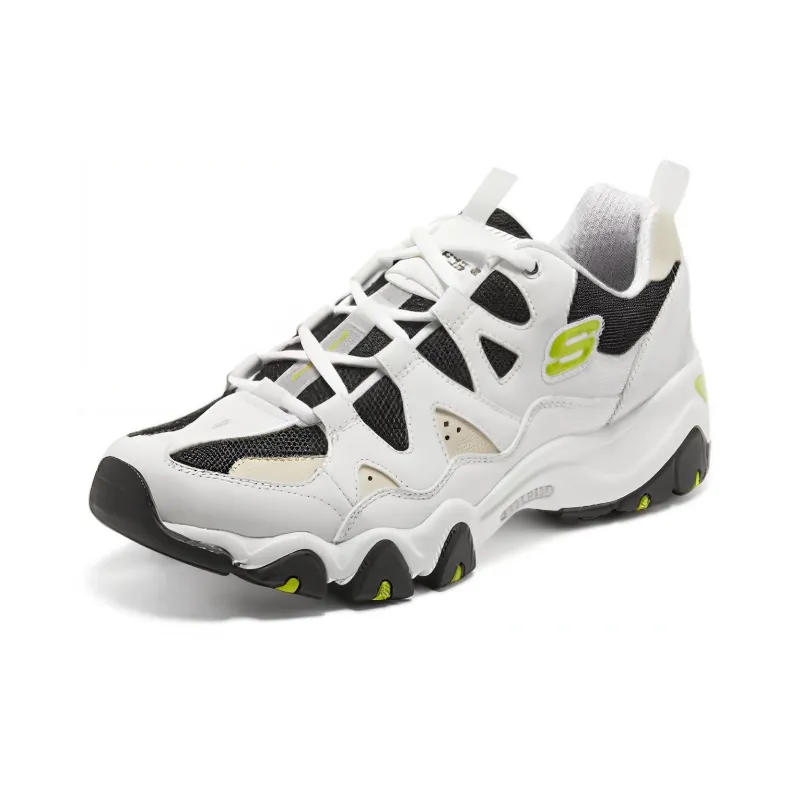 Skechers D'lites 2.0 'White Black Green'-2