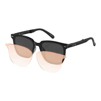 MUJOSH Flying Stack Series Square Foldable Sunglasses For UV400 Protection With Beauty Enhancing Lens Unisex