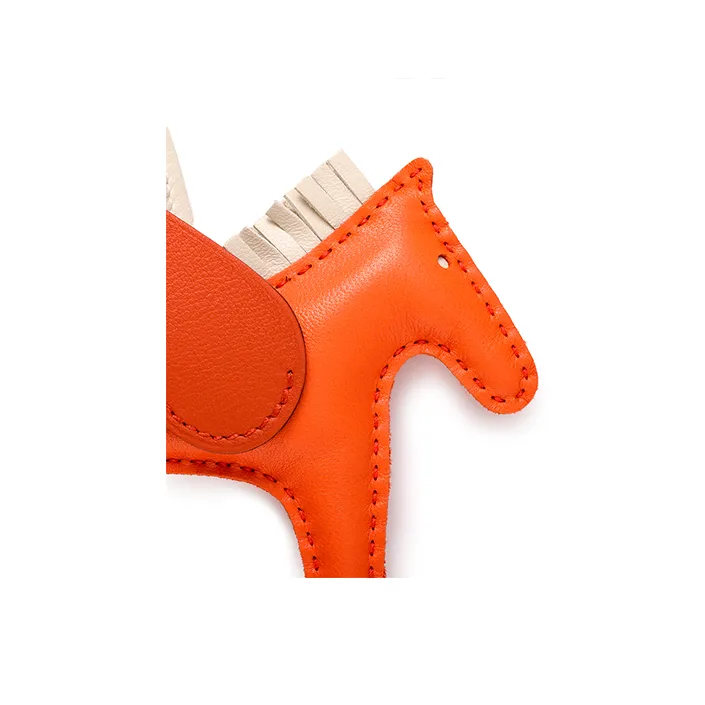 HERMES Rodeo Pegase Pendants Unisex Orange-2