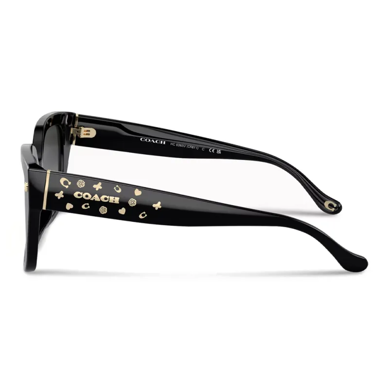 COACH Square Sunglasses Women's Black-2