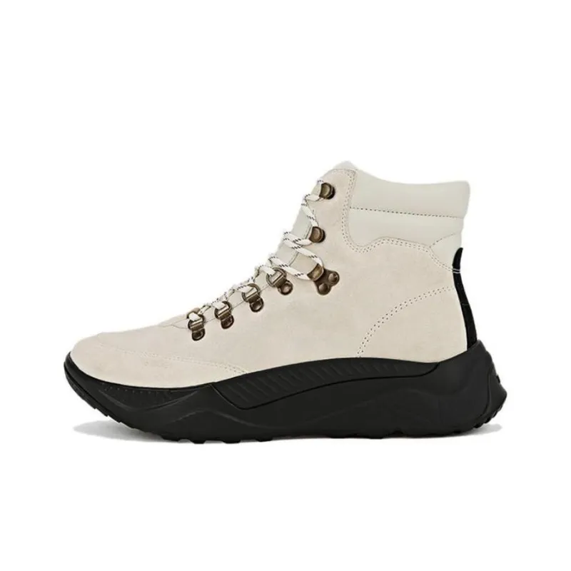 TSUBO UH Shearing Anti-Slip Wear-Resistant High-Top Outdoor Shoes Unisex Ecru-0