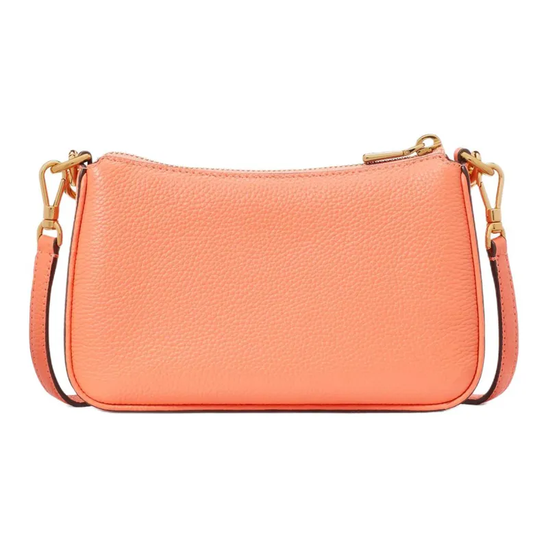 Kate Spade Litchi Grain Leather Handbag Shoulder Bag Crossbody Bag Small Size Women's Orange-2
